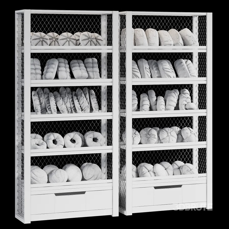 Display rack with bread Image 5