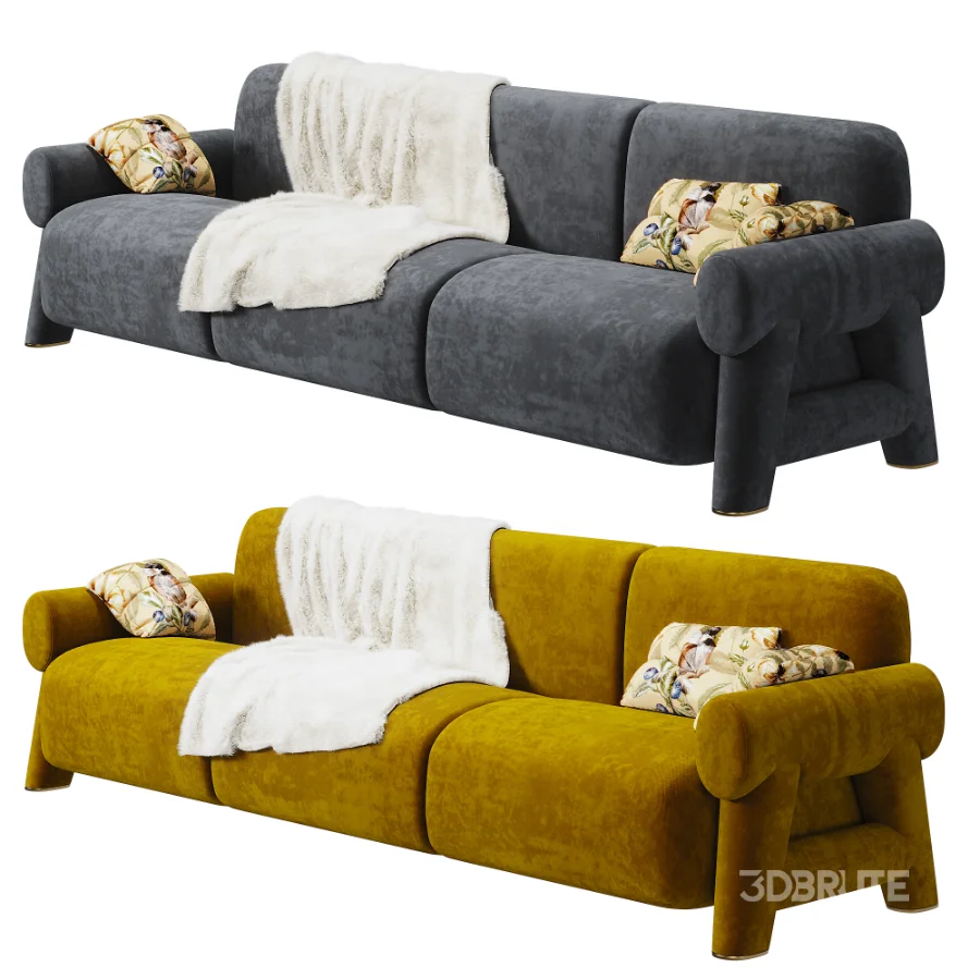 Lugar Nefertiti 3-person sofa Image 7