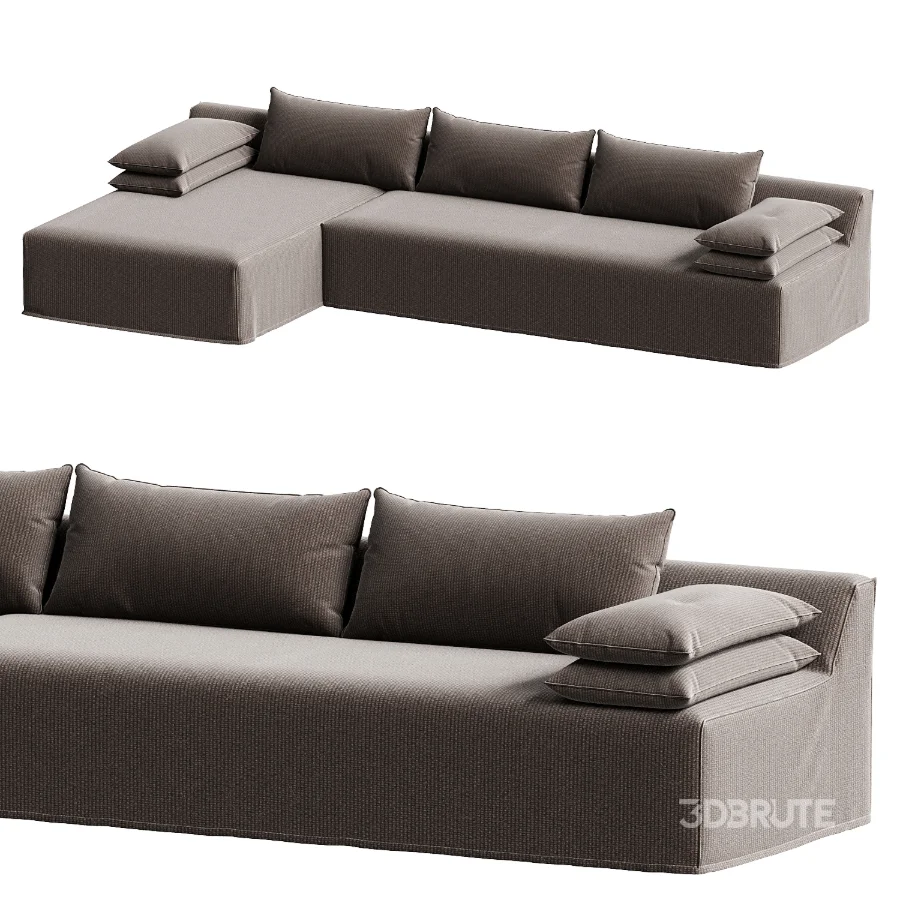 Maxim Chaise Sectional Sofa Image 5
