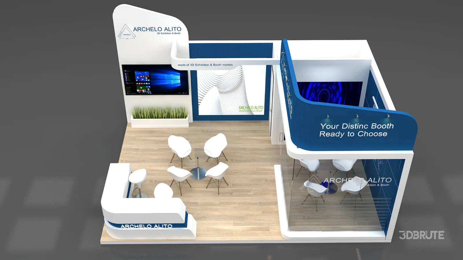 exhibition 3d model Image 4