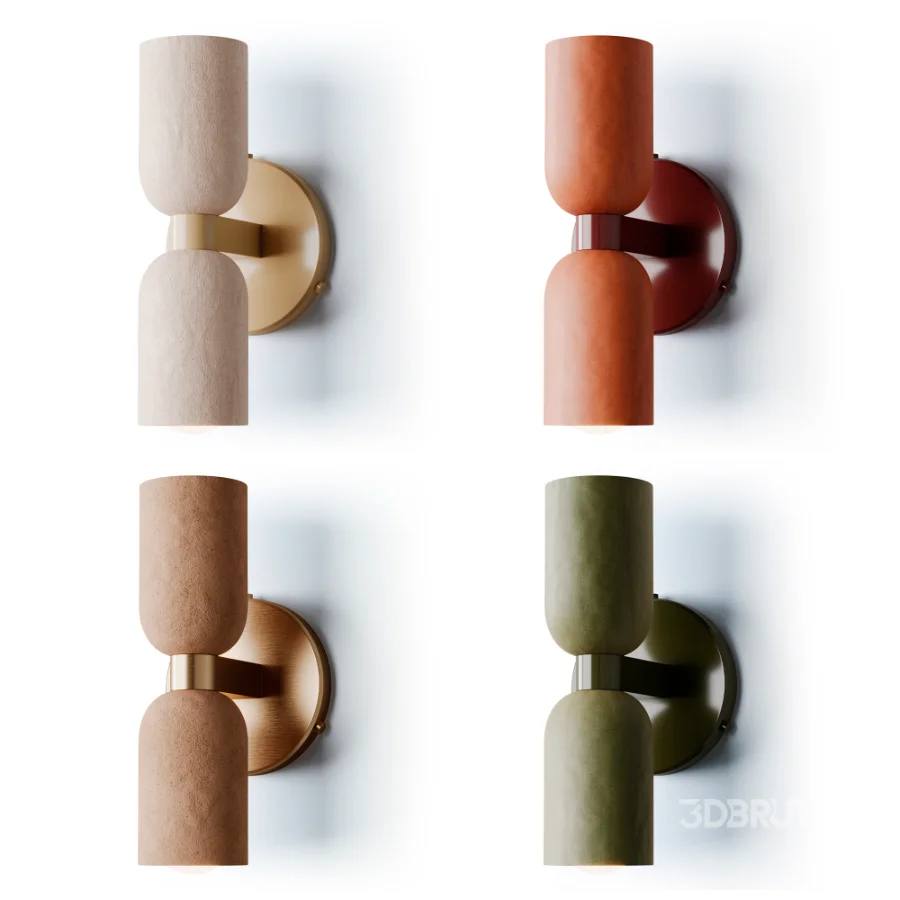 Ceramic Up Down Wall Sconce Image 1