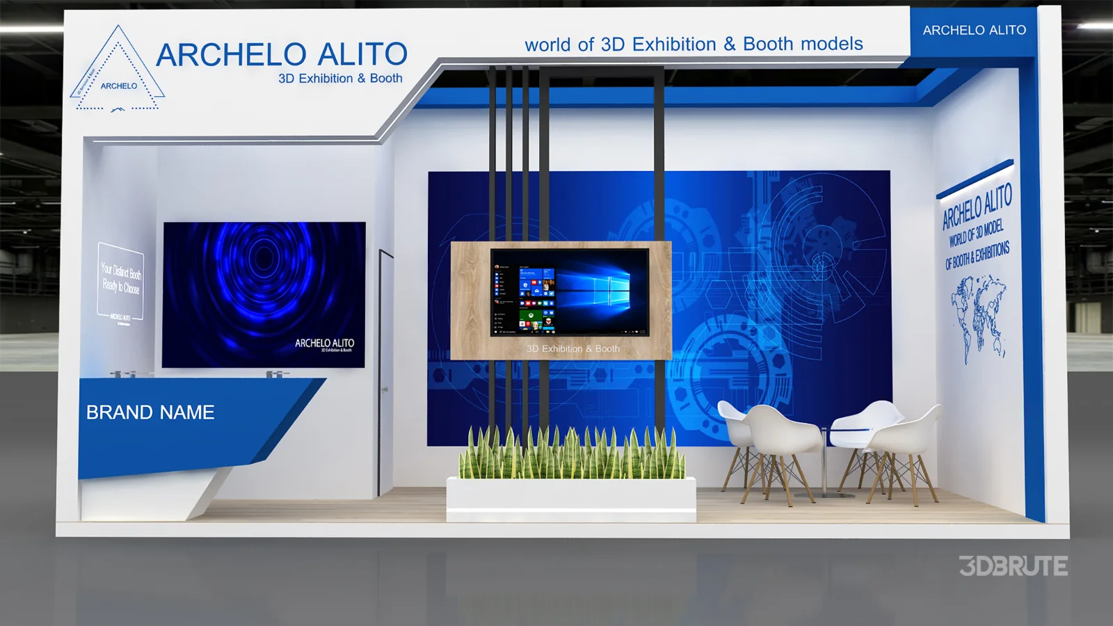 3D Exhibition Booth Model Image 2
