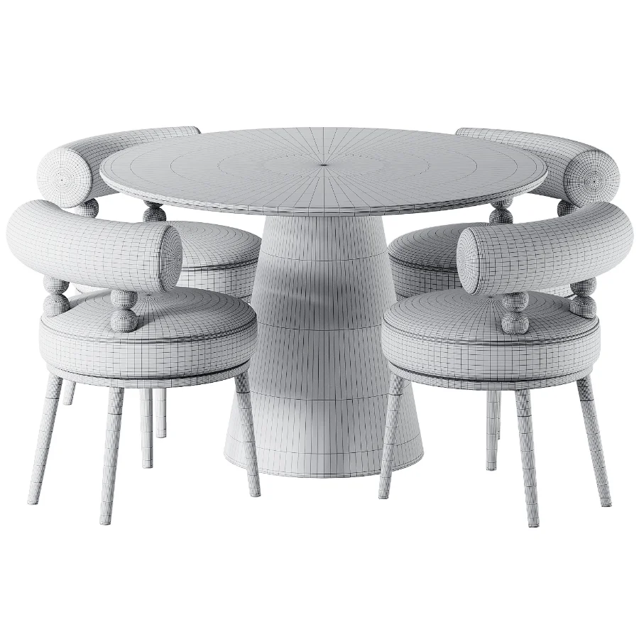 Aretha chair and Laurie Ash Kitchen Table Image 4