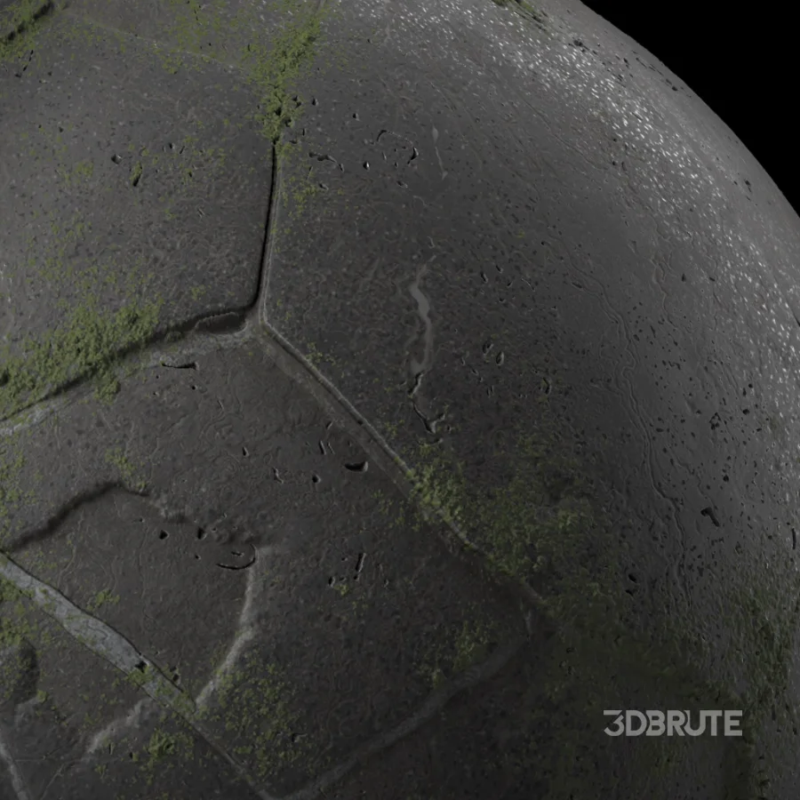 D285 BrushRock Pavement – Pbr 4k Seamless Image 5