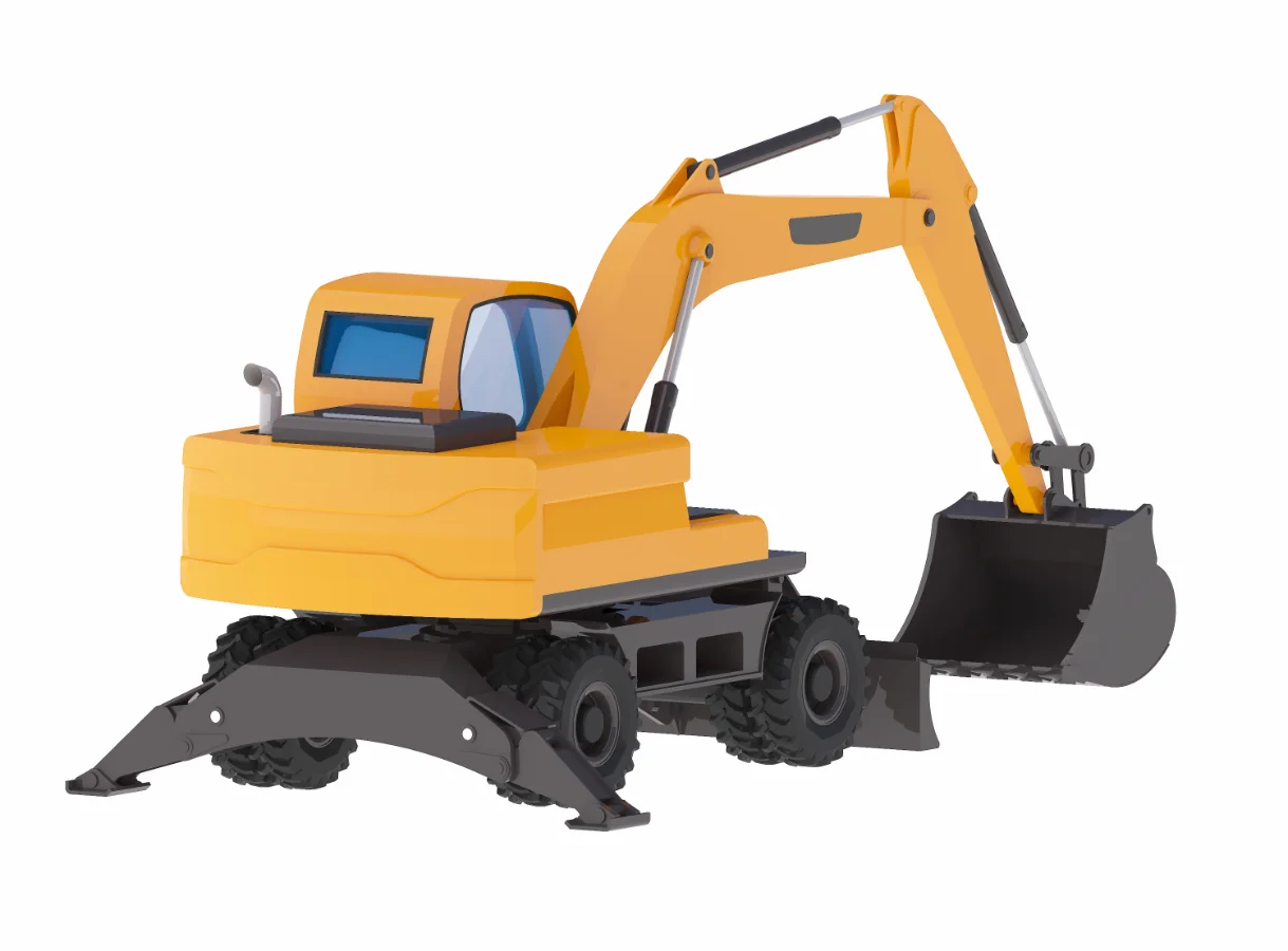 Excavator Construction Loader DX140W Image 3