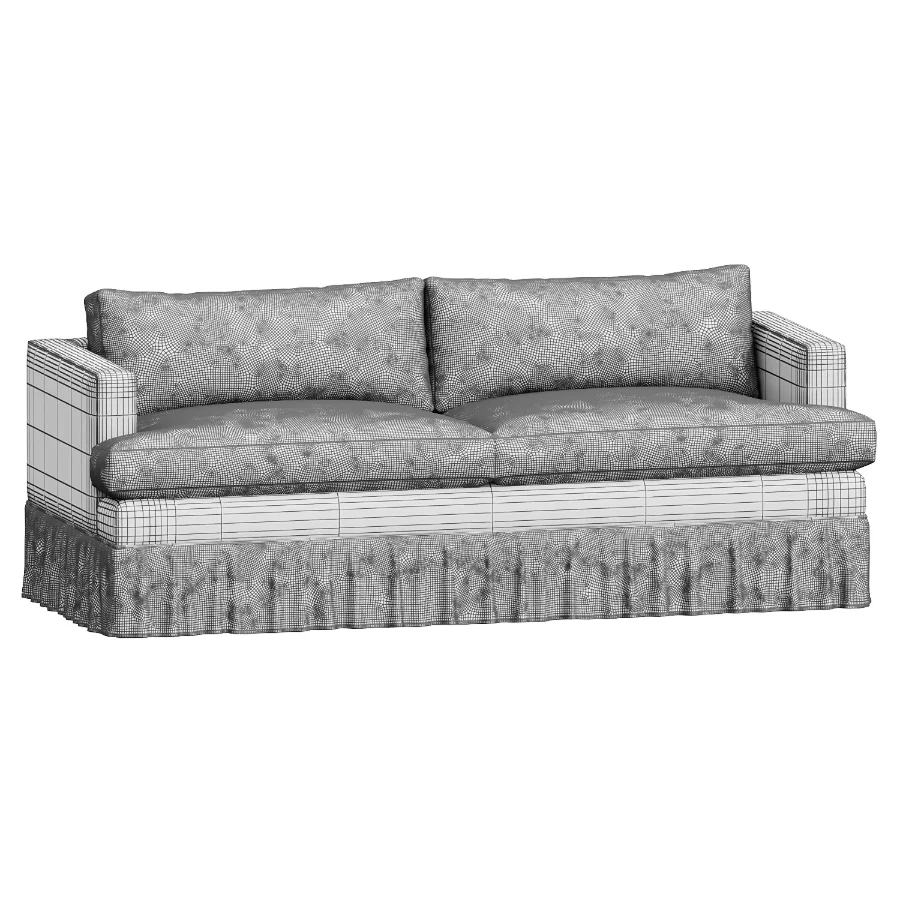 Bowen Sorrento Stripe Ruffle Sofa Image 4