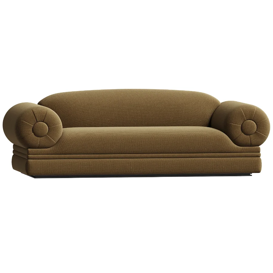 Beige Jacquard Sofa Louison Image 1