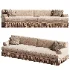 Beige Fringed Sofa Madison - Thumbnail 4