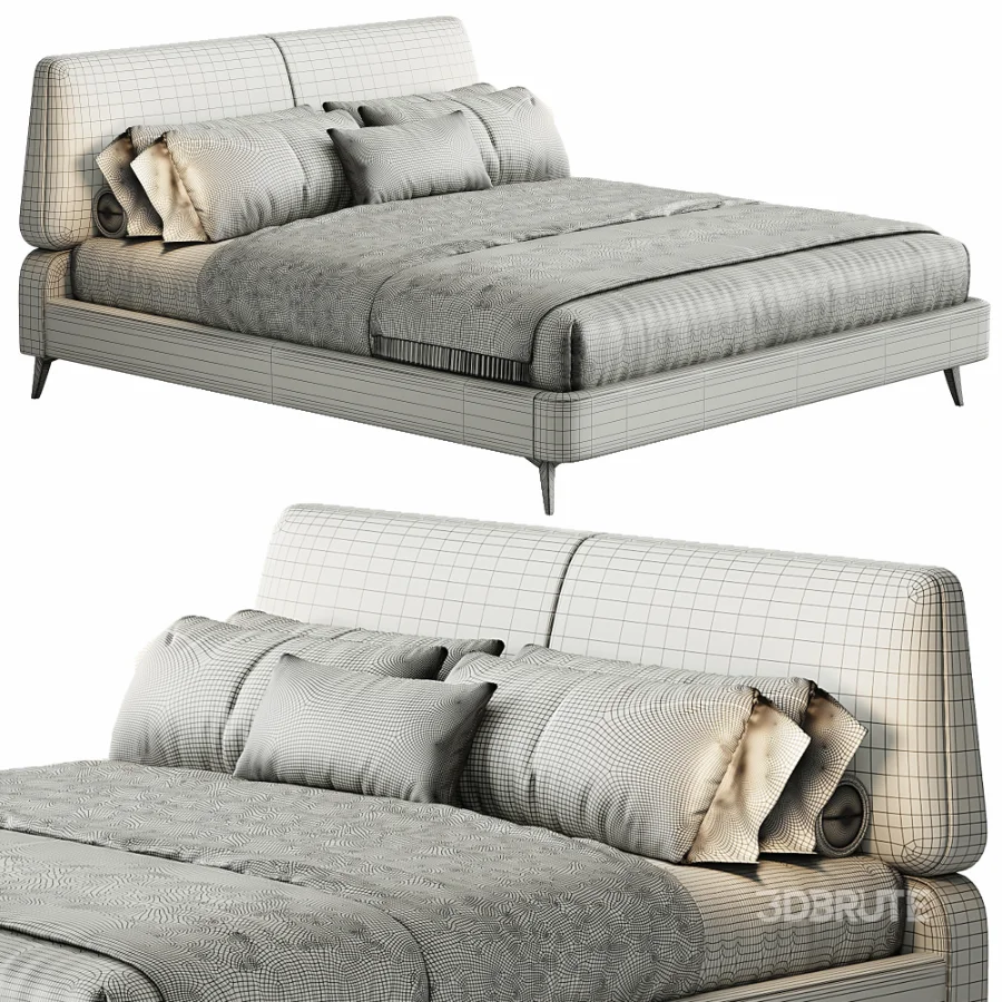Contemporary Double Bed By POESY Image 3