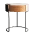 Marcos Scandinavian Round Side Table - Thumbnail 1