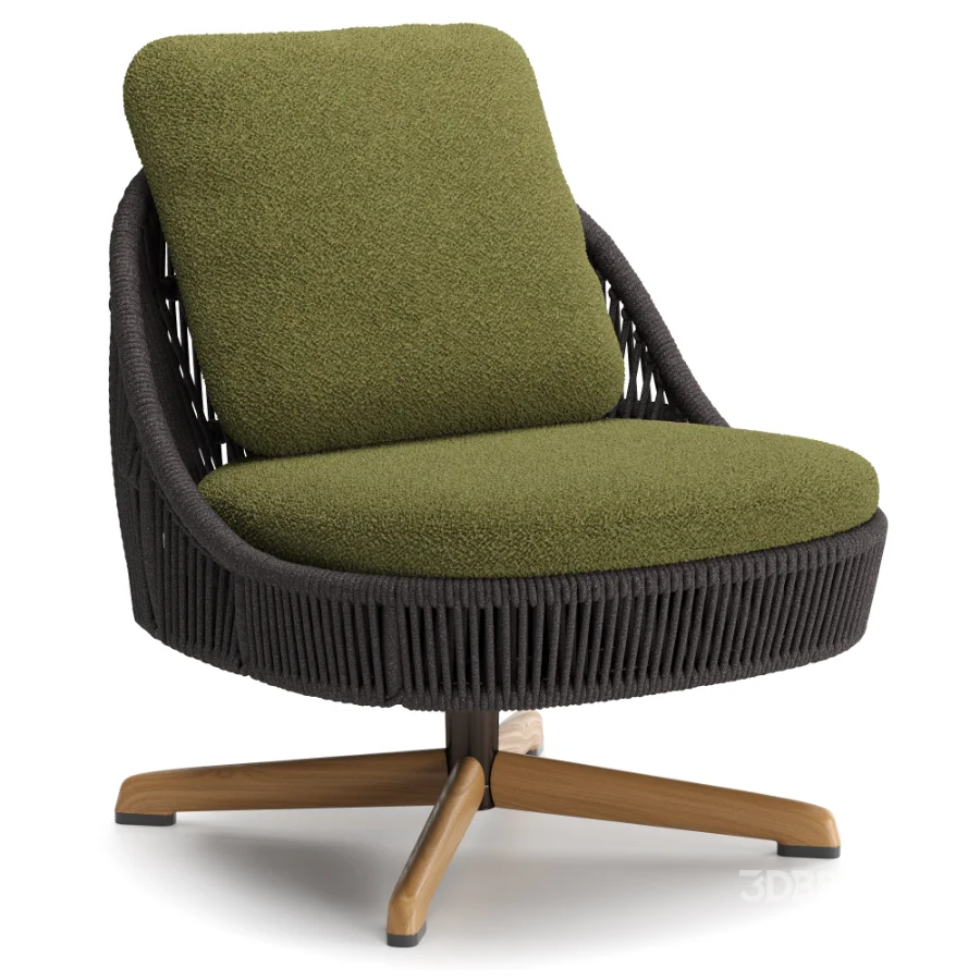 Sendai Cord Outdoor Lounge Armchair Image 4