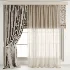 Silk and Cotton Curtain Set 103 - Thumbnail 1