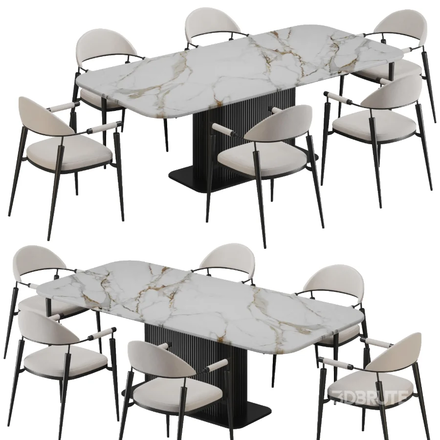 Dinning chair and table339 Image 1