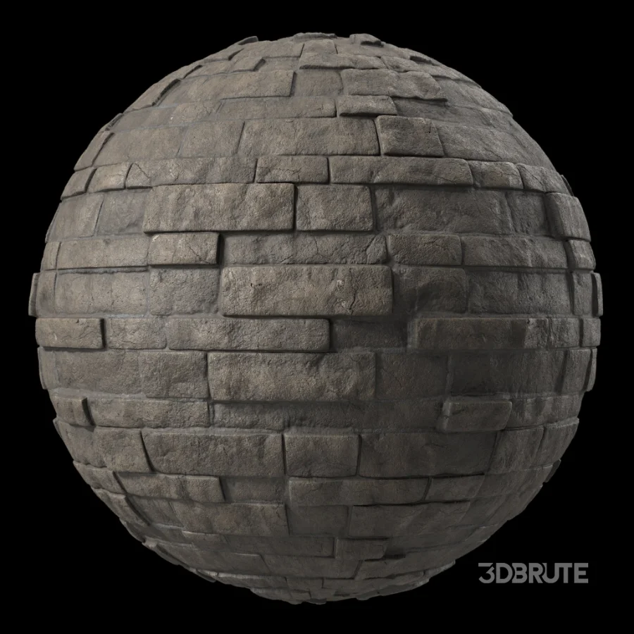 D316 Decorative Slat Stone wall – Sbsar Pbr 4k Seamless Image 2