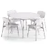 Lando Leather Dining Chair and Oia White Marble Dining Table - Thumbnail 8