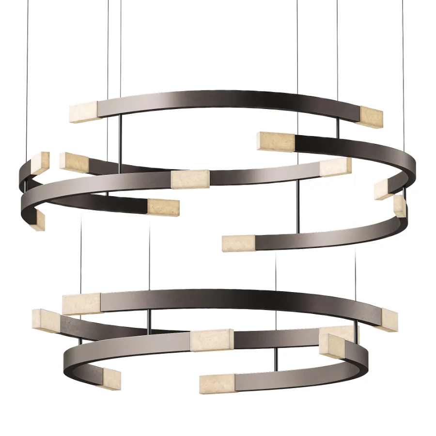 CTO Lighting Trace Circular Chandelier Image 1