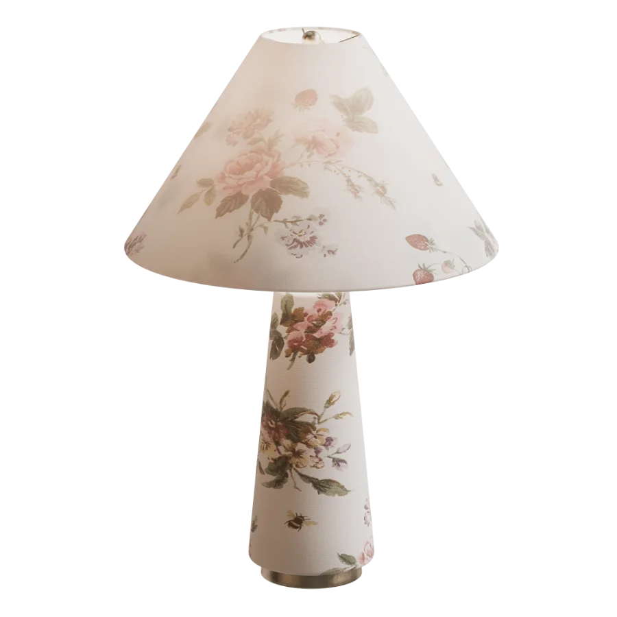 Lulu Printed Fabric Upholstered Empire Table Lamp by Anthropologie Image 6