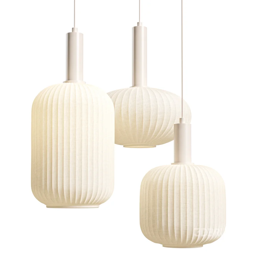 Cluster Pendelleuchte Candela aus Opalglas Image 5