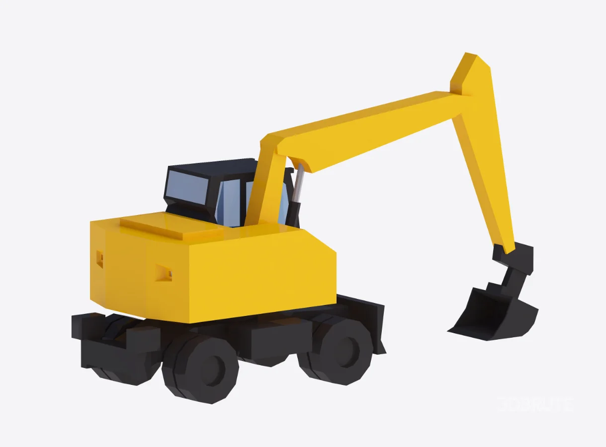 Excavator Construction Loader M317 Simplified Image 3