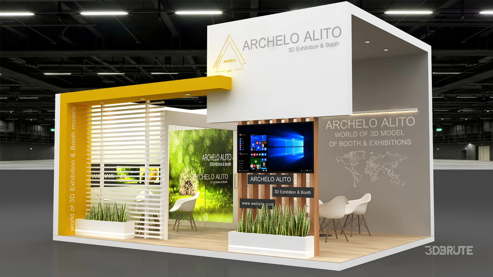 3d kiosk booth exhibition Image 3