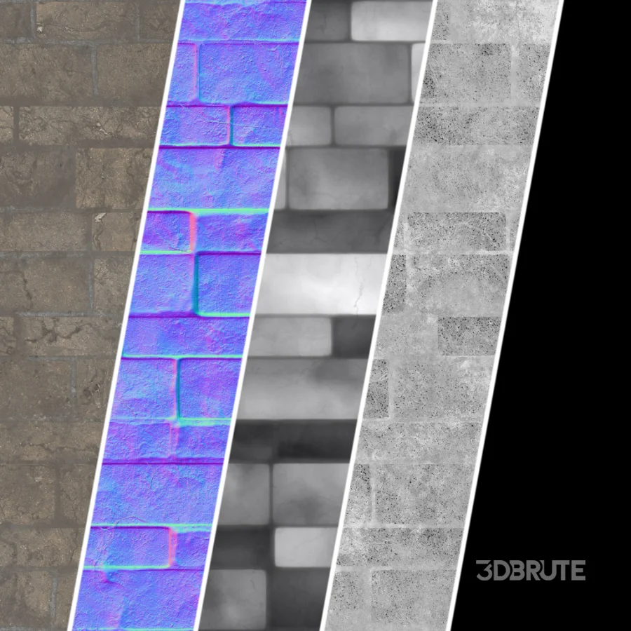 D316 Decorative Slat Stone wall – Sbsar Pbr 4k Seamless Image 3