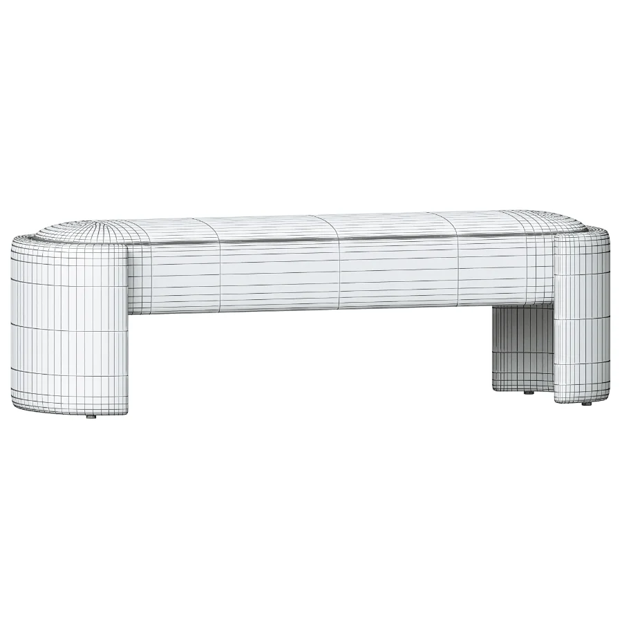 Blaine Sleek And Stylish Long Shaped Bench Image 2