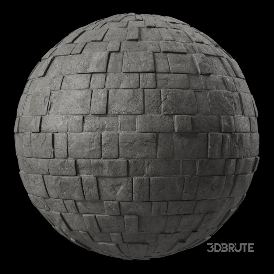 D314 Decorative Slat Stone wall – Sbsar Pbr 4k Seamless Image 2