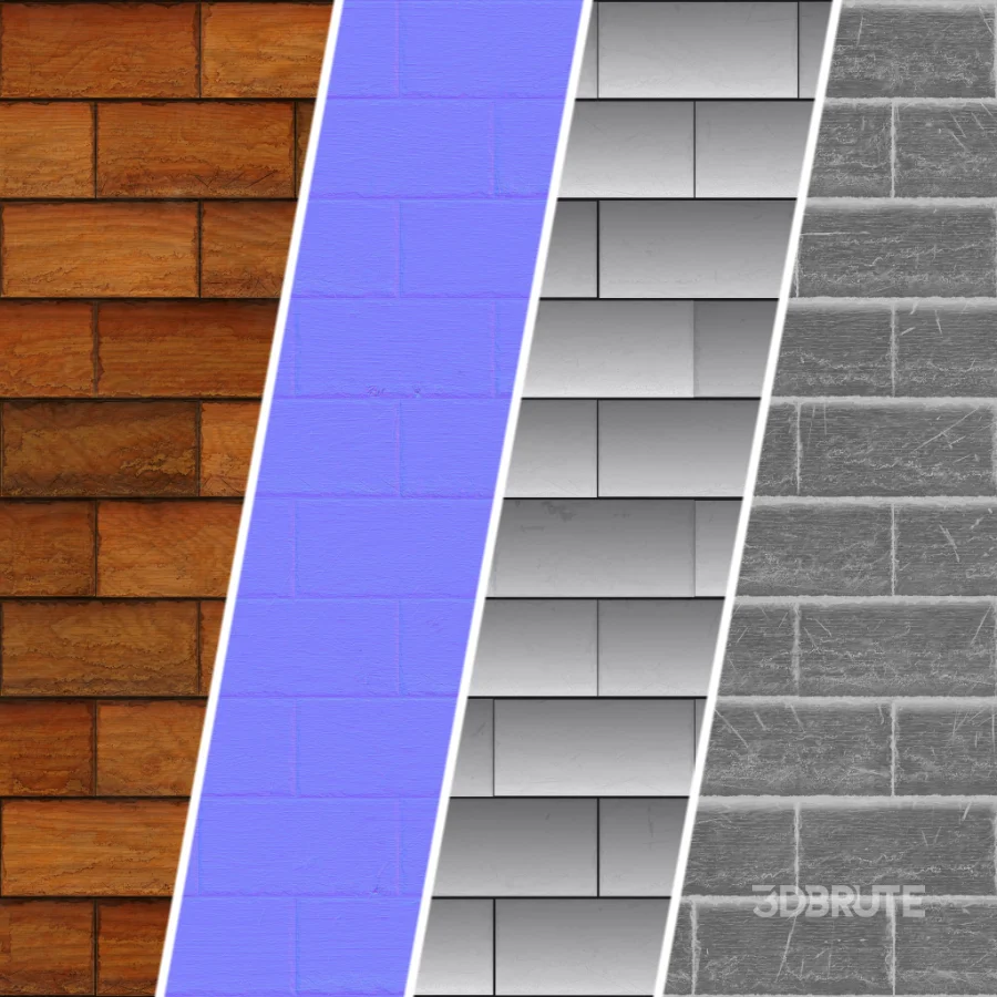 D261 Wood Roofing by Snow – Sbsar Seamless PBR 4k Image 3