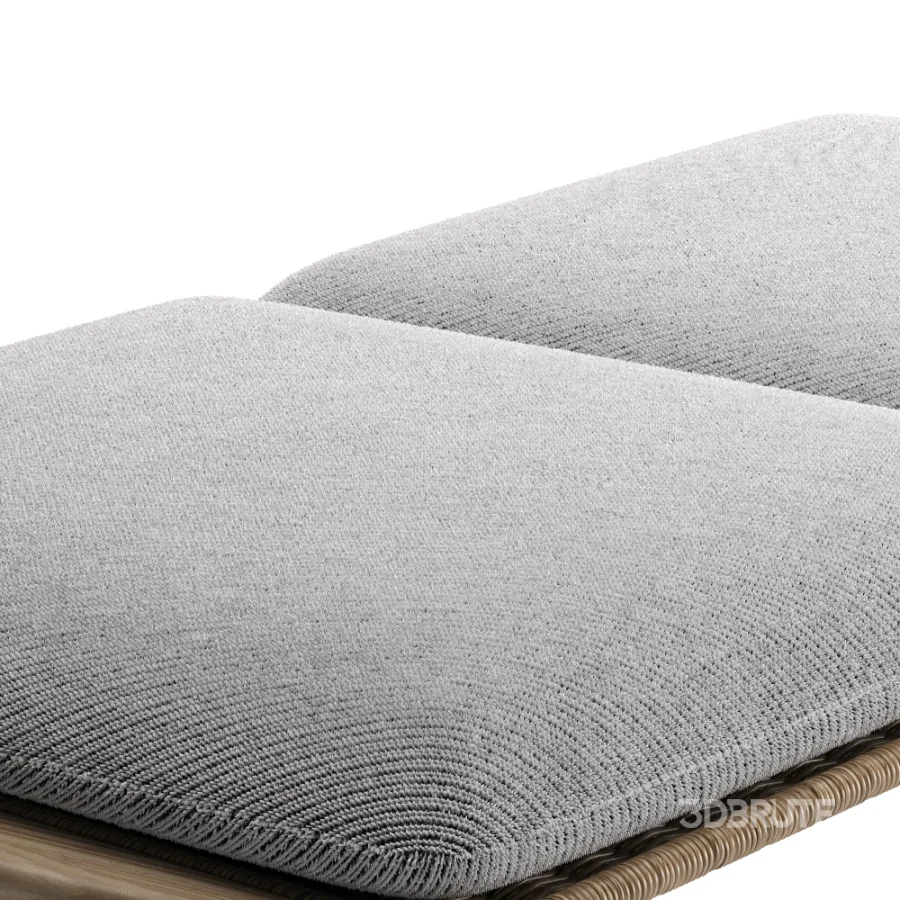 Fynn Outdoor Bench with 2 Cushions Image 5