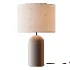 Emna Concrete and Linen Table Lamp - Thumbnail 4