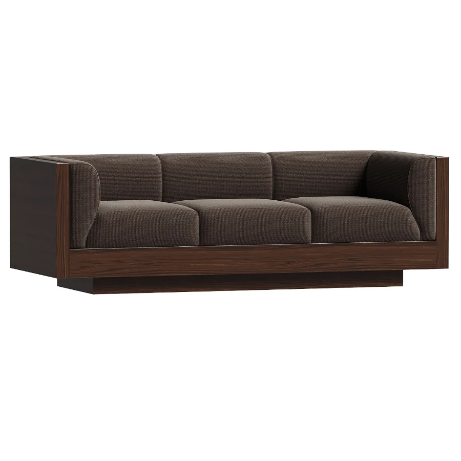 Eucalyptus Veneer Upholstered Sofa Sebastian Image 1