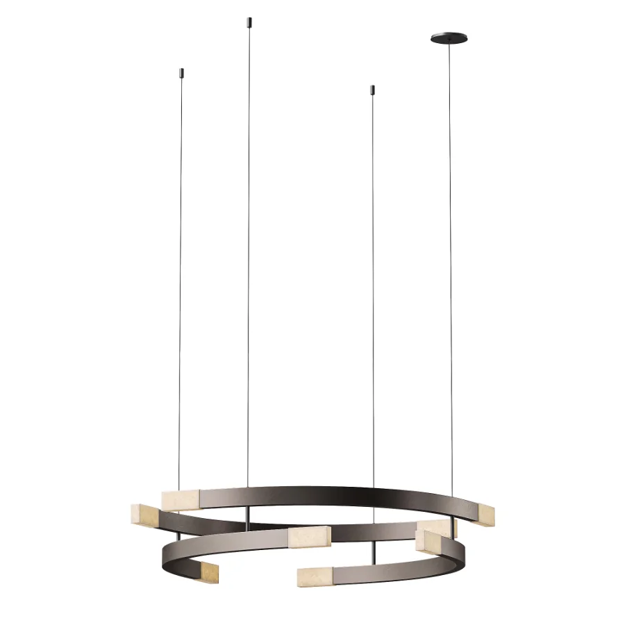 CTO Lighting Trace Circular Chandelier Image 3