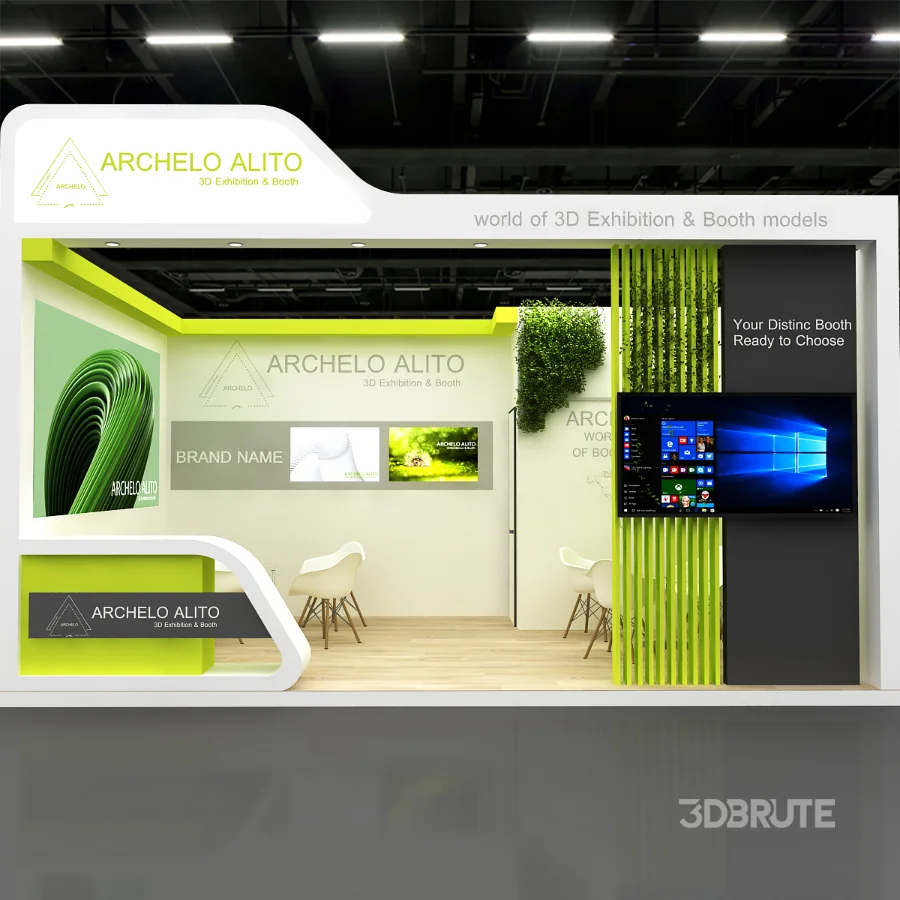 Exhibition Booth 3D Model Image 1