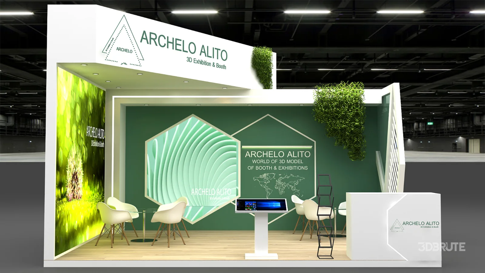 3D Stand Booth Model Image 3