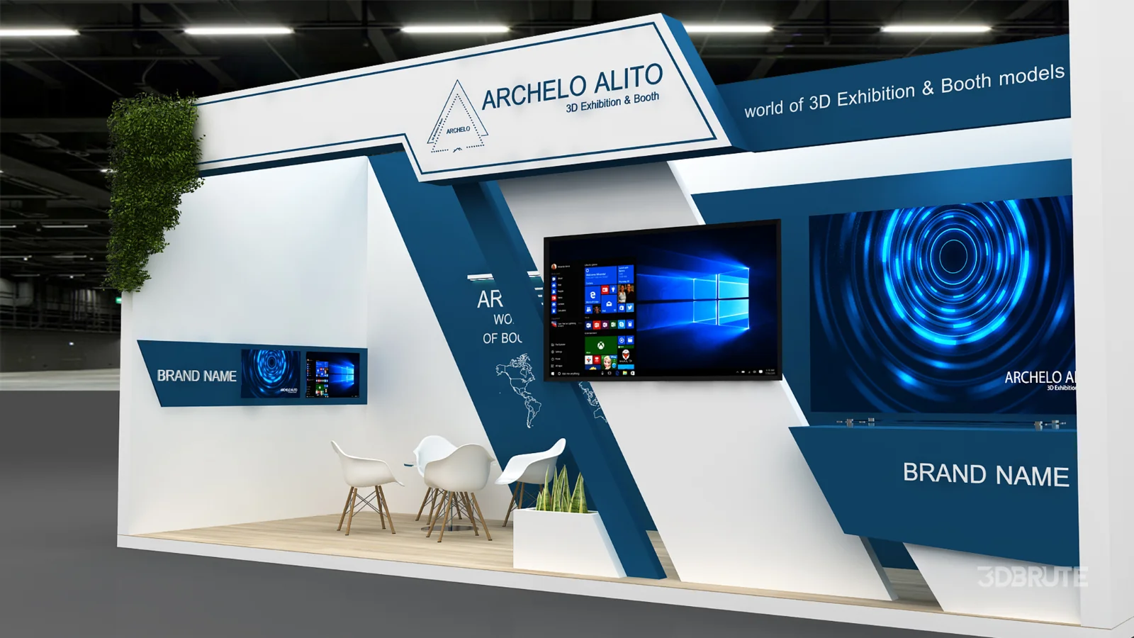 3D Stand Booth Model Image 6