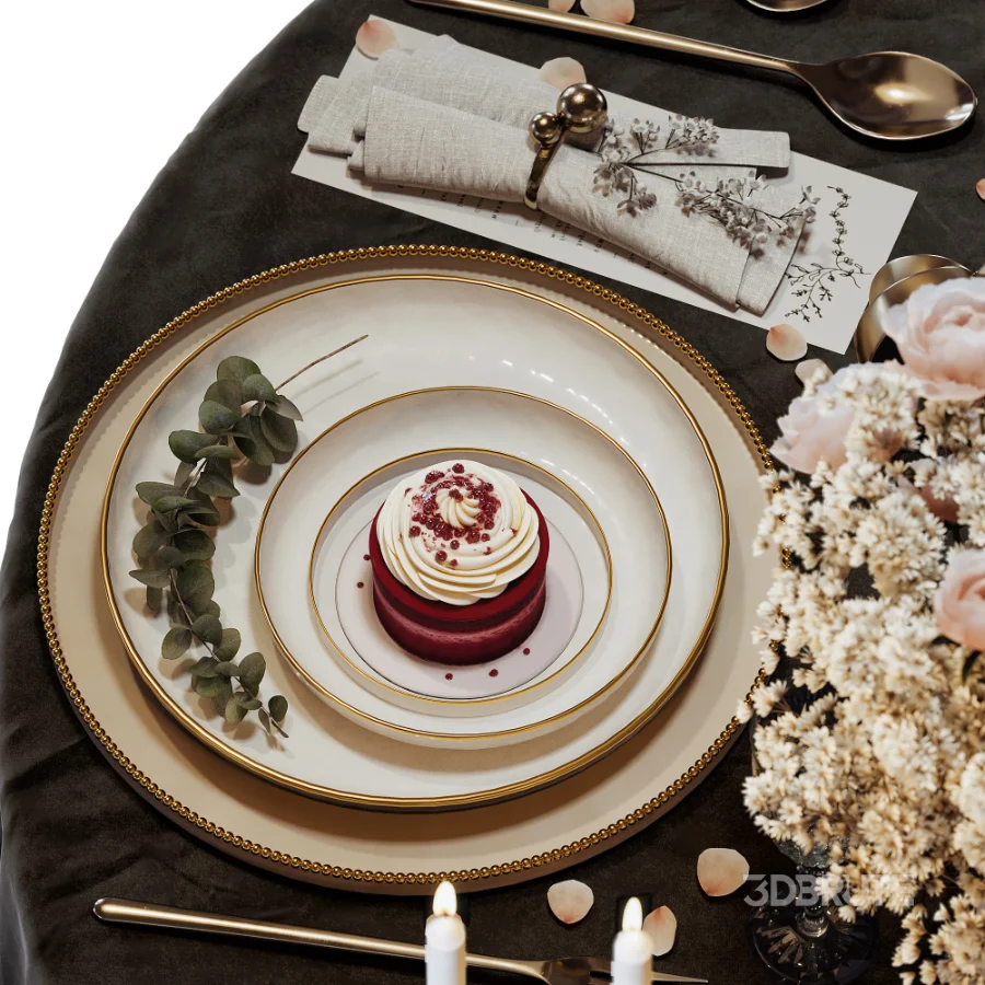Romantic Tableware Set for February 14 Image 8