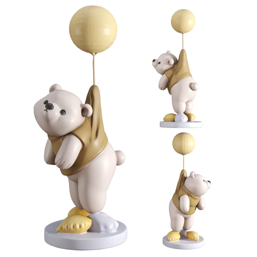 Minimalist Art Toy Bear Status Balloon Image 1