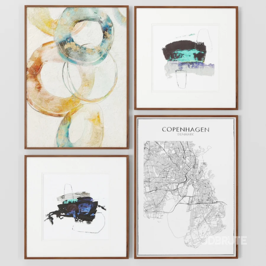 D176 Copenhagen Map By Daydream And Synergy Painting Image 6