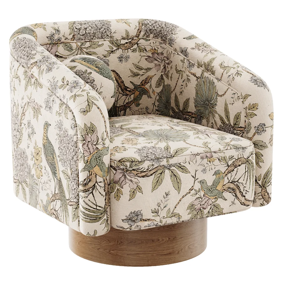 Contemporary Barrel Armchair Image 5