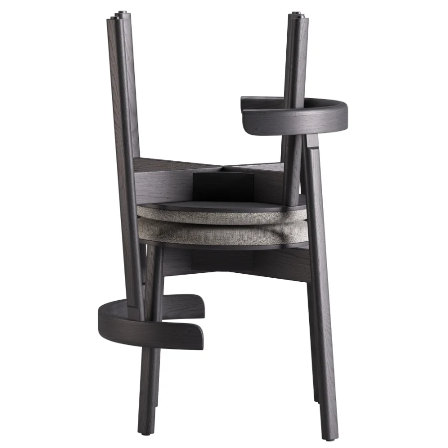 Lunar Wooden Chair Image 3