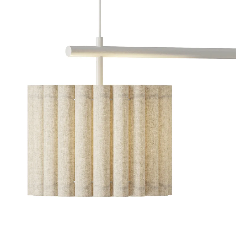 Large Linen Pendant Lamp Lucine Image 3