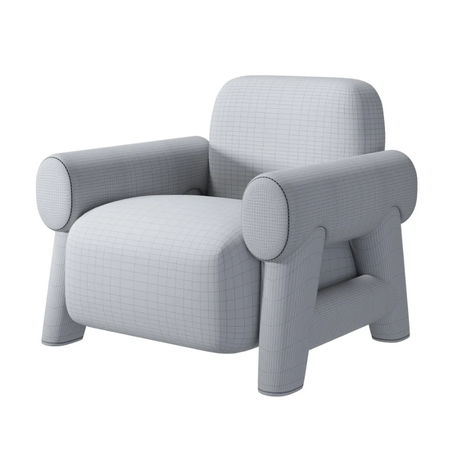Modern style Lugar Nefertiti armchair Image 7