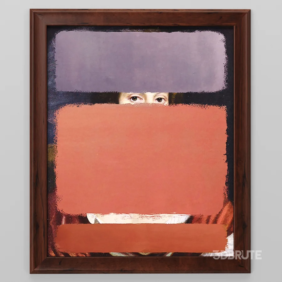 D166 RED & PURPLE Canvas print Image 1