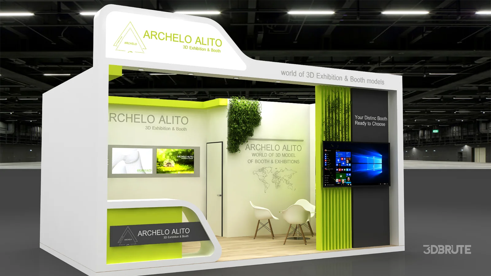 Exhibition Booth 3D Model Image 6