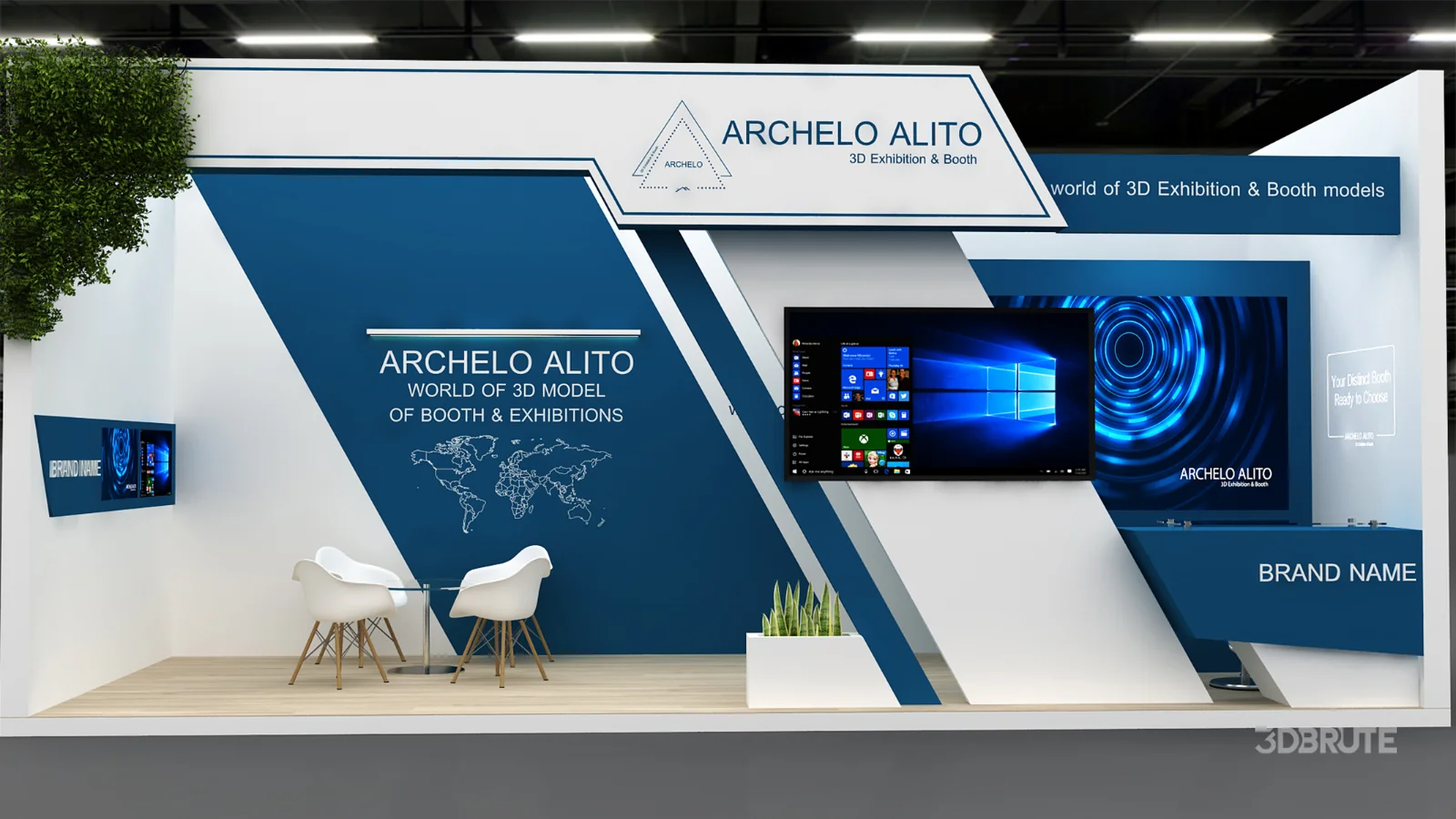 3D Stand Booth Model Image 7