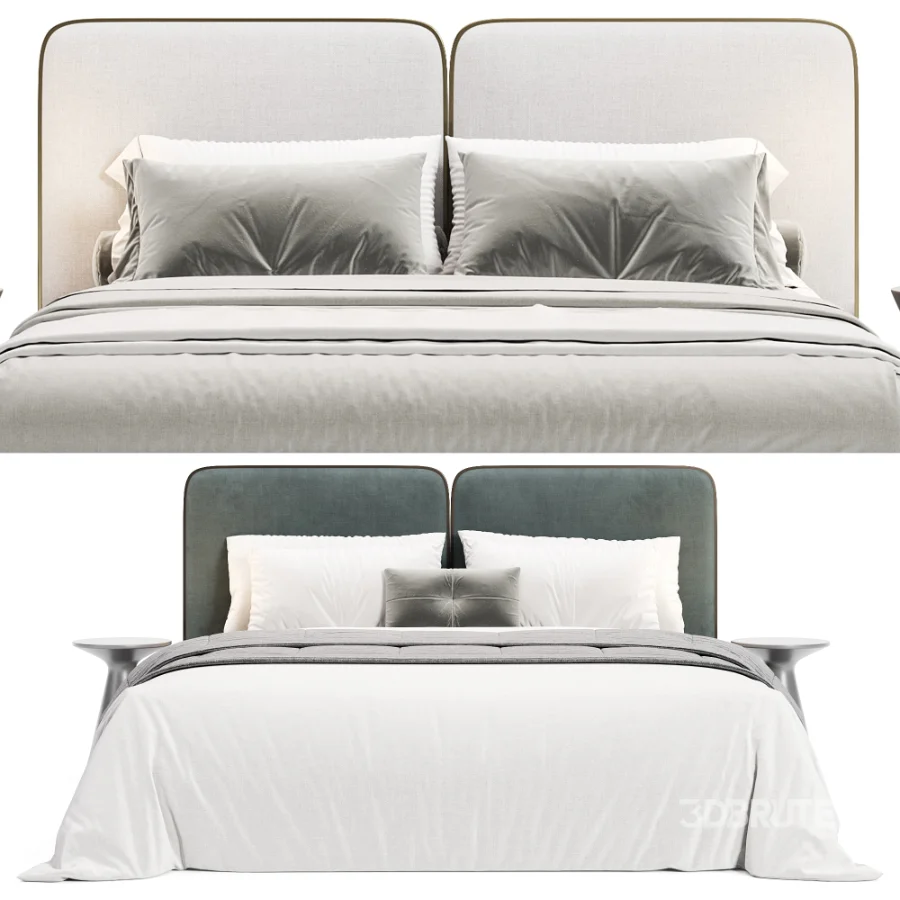 Gem Upholstered King Queen Bed Image 6