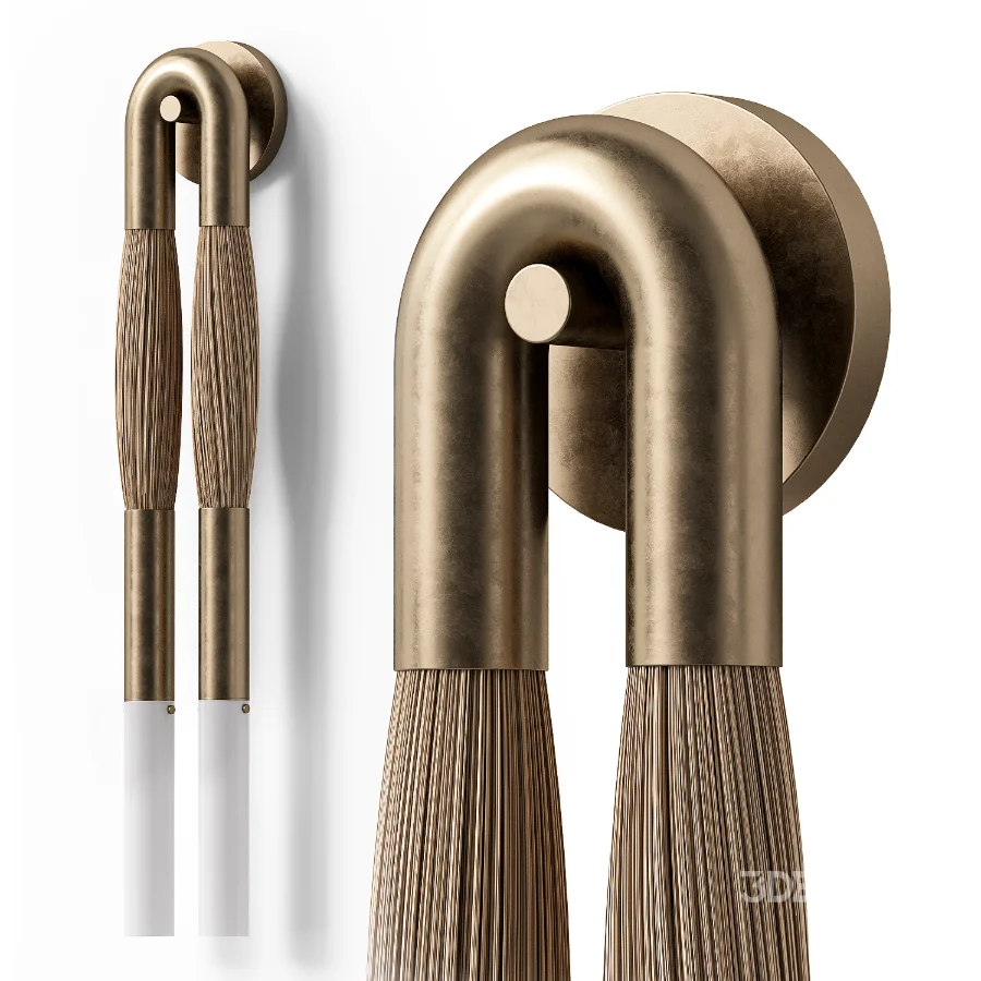 Wall Lamp Apparatus Horsehair Image 3