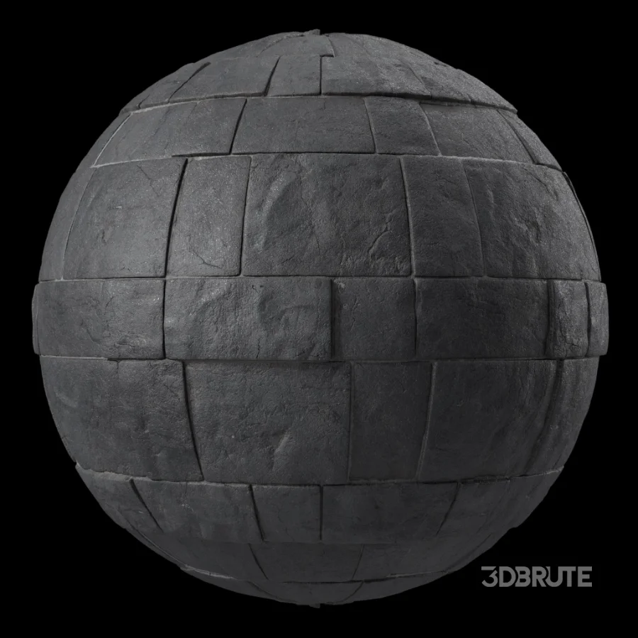 D322 Decorative Slat Stone wall – Sbsar Pbr 4k Seamless Image 1