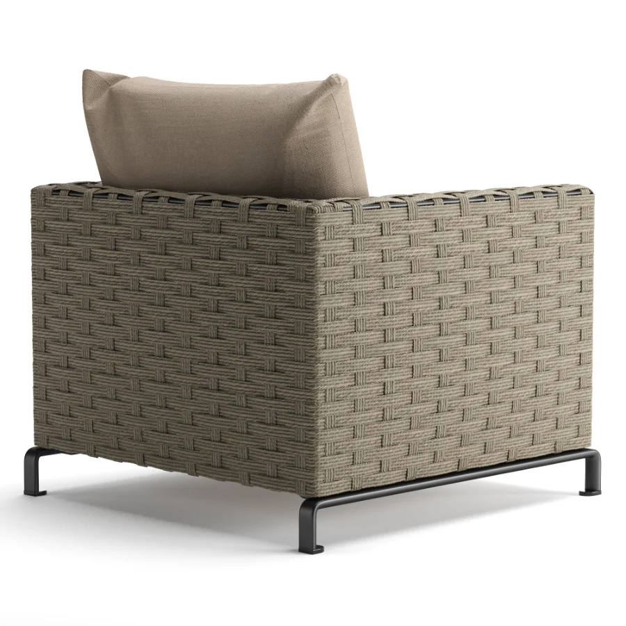 Ray Outdoor Fabric Armchair Image 4