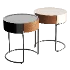 Marcos Scandinavian Round Side Table - Thumbnail 3